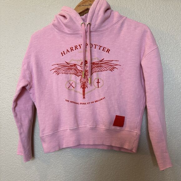 Harry Potter NYC Ladies Fawkes Hoodie Wizarding Worlds XS Pink **READ** - Picture 1 of 8